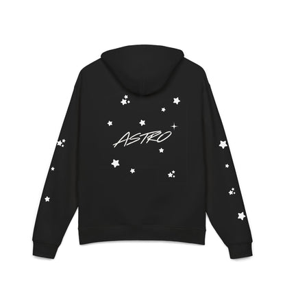 Astro Star Hoodie — Black Relaxed Graphic Hoodie with 'ASTRO' Script - Astro
