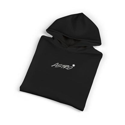 Astro Star Hoodie — Black Relaxed Graphic Hoodie with 'ASTRO' Script - Astro