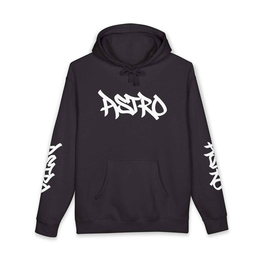 Astro Graffiti Hoodie — White Streetwear Pullover